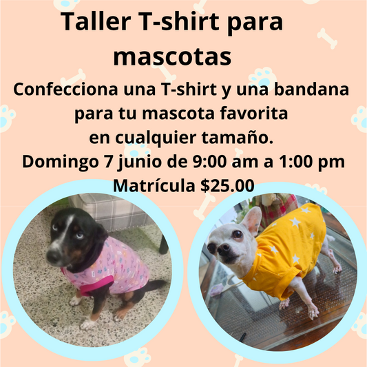 Taller T-shirt para mascotas