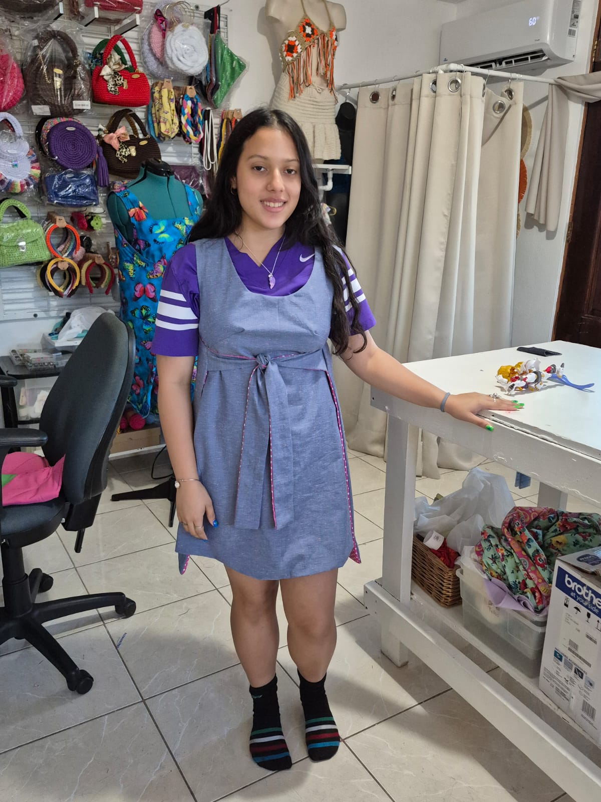 Taller vestido reversible Tabita