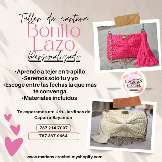 Taller de tejido de cartera Bonito Lazo